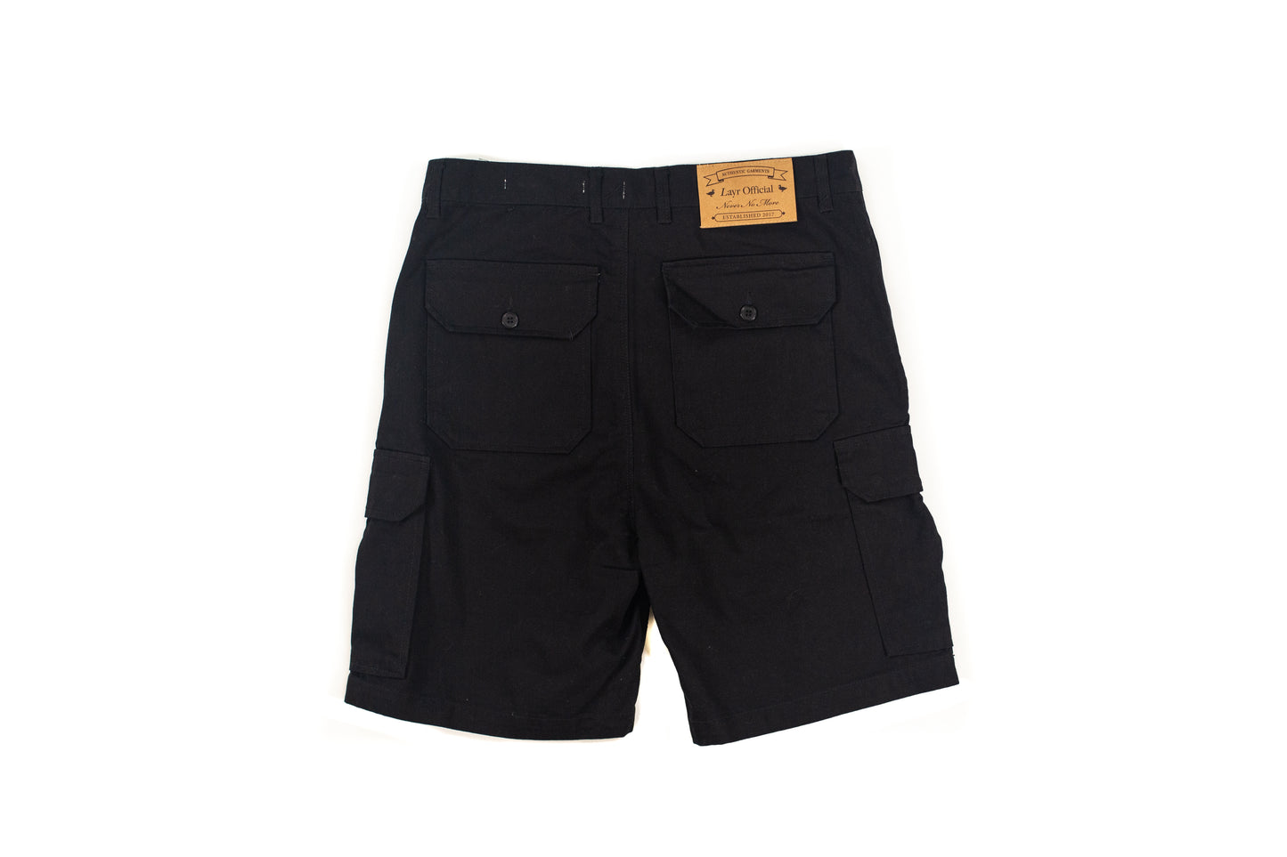 Work Patch Cargo Short, Black - Layr Official